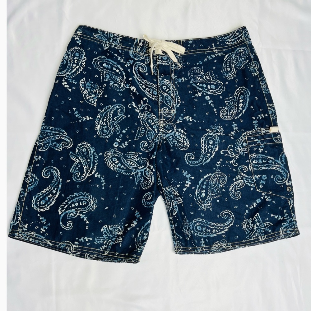 Vintage Polo by Ralph Lauren Blue Paisley Swim Trunks
